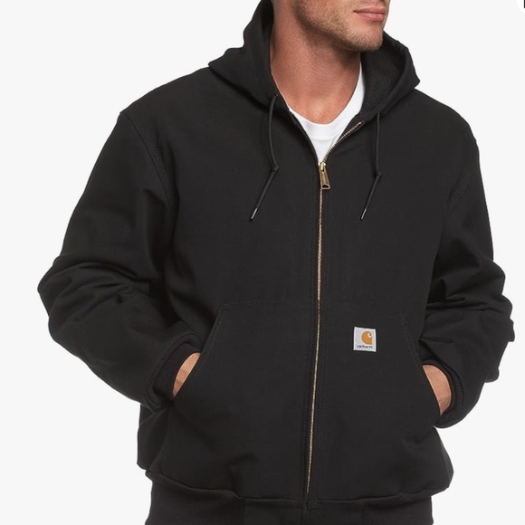 NEW 3XL black Carhartt men's Thermal Lined Duck Active (Big & Tall) athletic - Picture 1 of 11